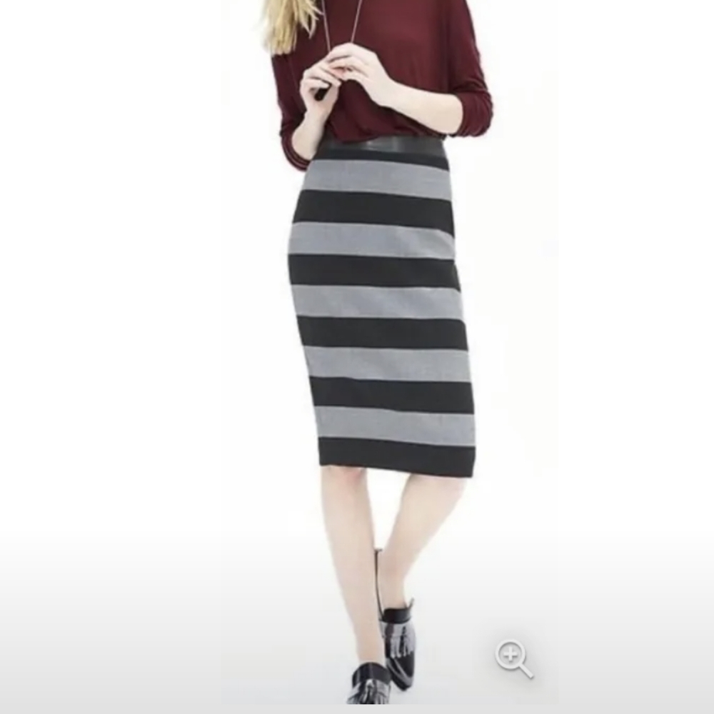 Banana Republic Striped Pencil Skirt Sz 4
